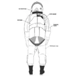 Costume de l’astronaute en développement